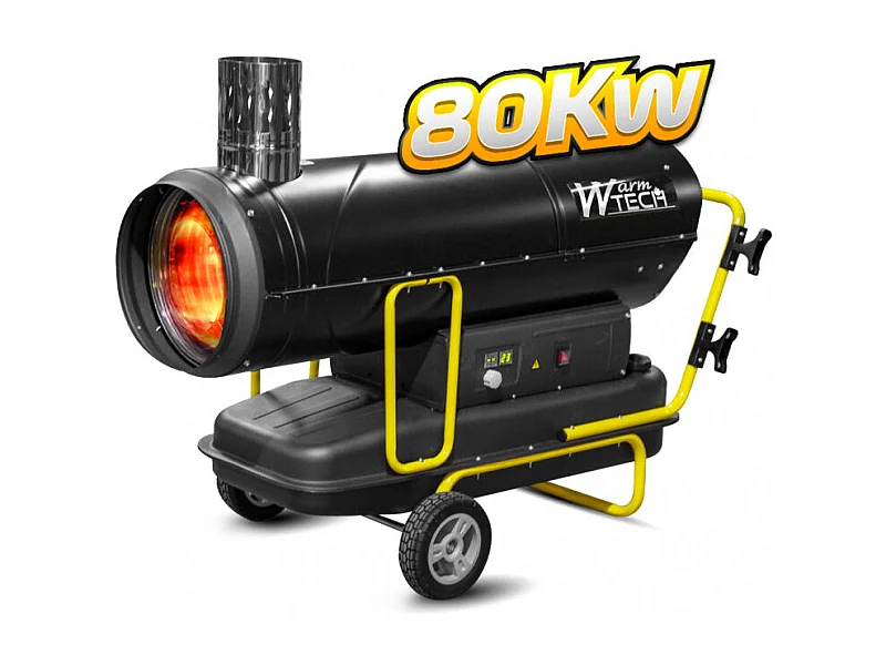 Diesel of petroleum warmtekanon met indirecte verbranding 80 kW - Warm Tech