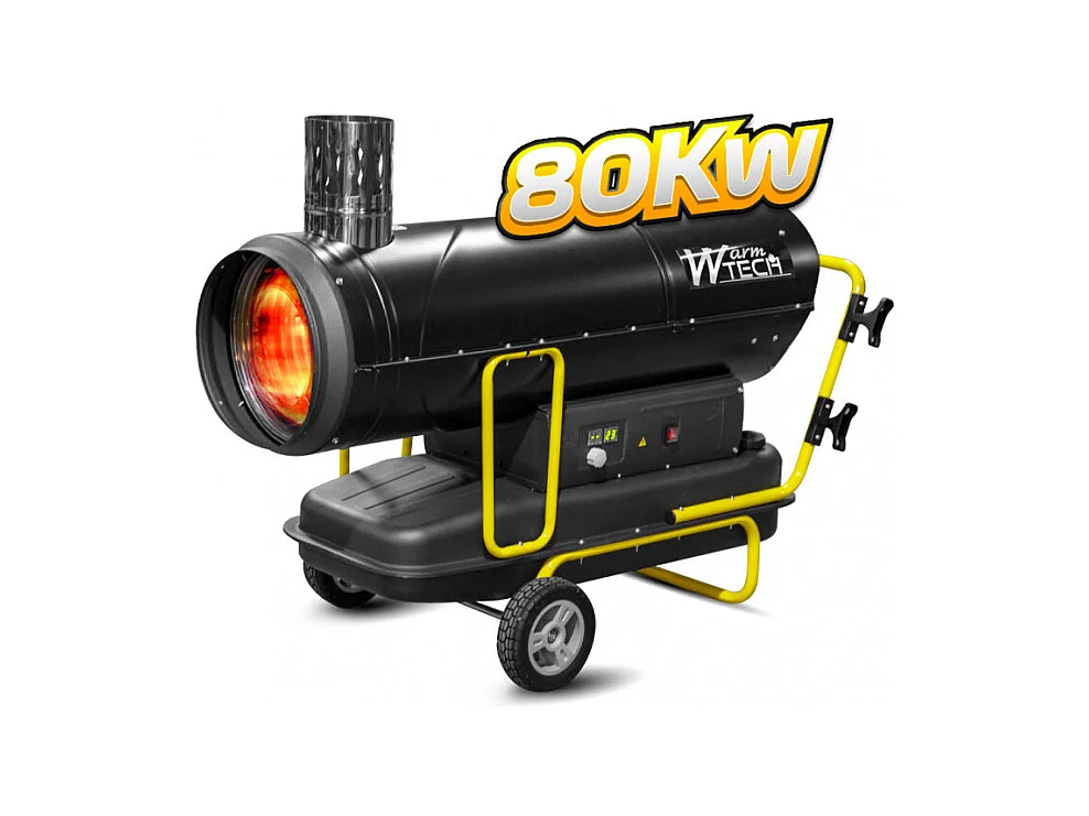 Canon à chaleur diesel ou pétrole à combustion indirecte 80 kW - Warm Tech