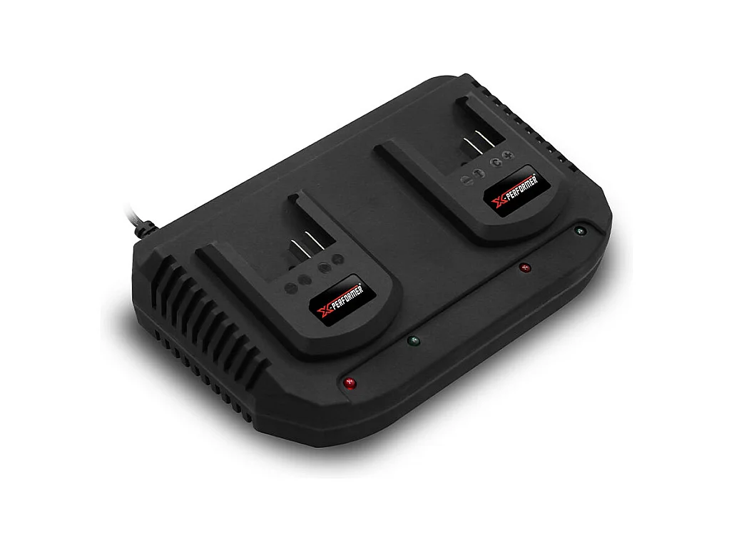 Chargeur rapide double X-Performer pour batteries 20V 2Ah et 4Ah