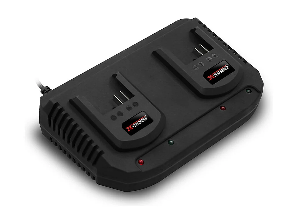 Chargeur rapide double X-Performer pour batteries 20V 2Ah et 4Ah