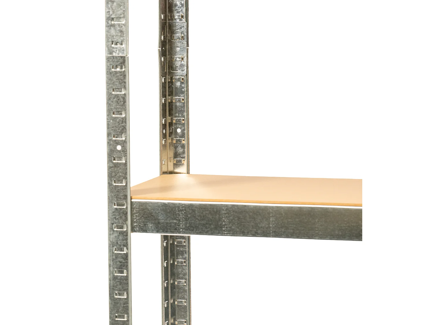 Rack en métal galvanisé MDF - 150 x 75 x 30 cm - 4 étagères - Montage facile sans boulons - Charge maximale 700 kg