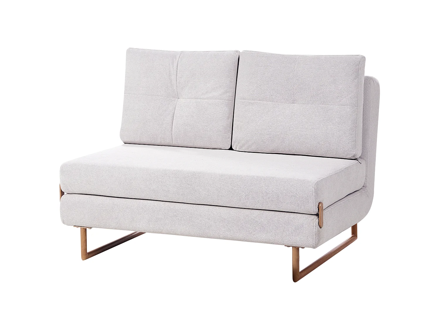 Canapé convertible 2 places en coton blanc casse JERSLEV