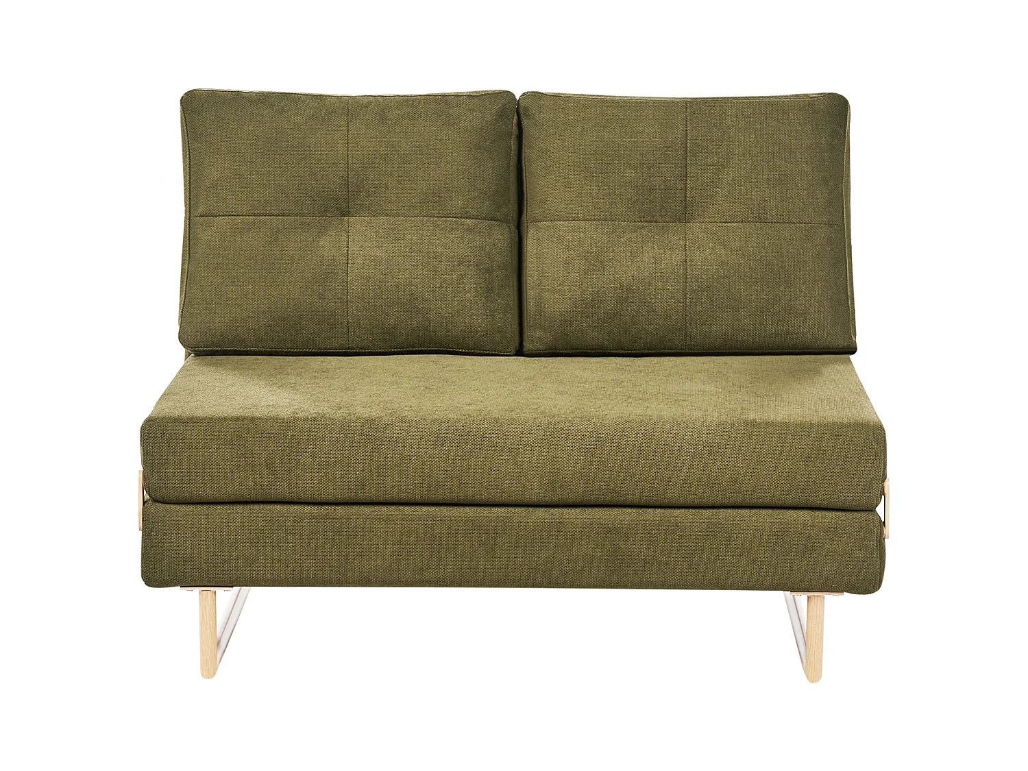 Canapé-lit 2 places JERSLEV Tissu Vert