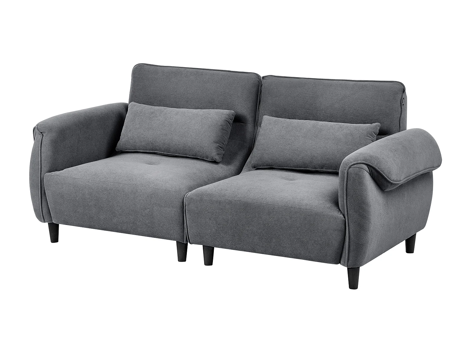 Canapé 3 places WETLAN Tissu Gris foncé