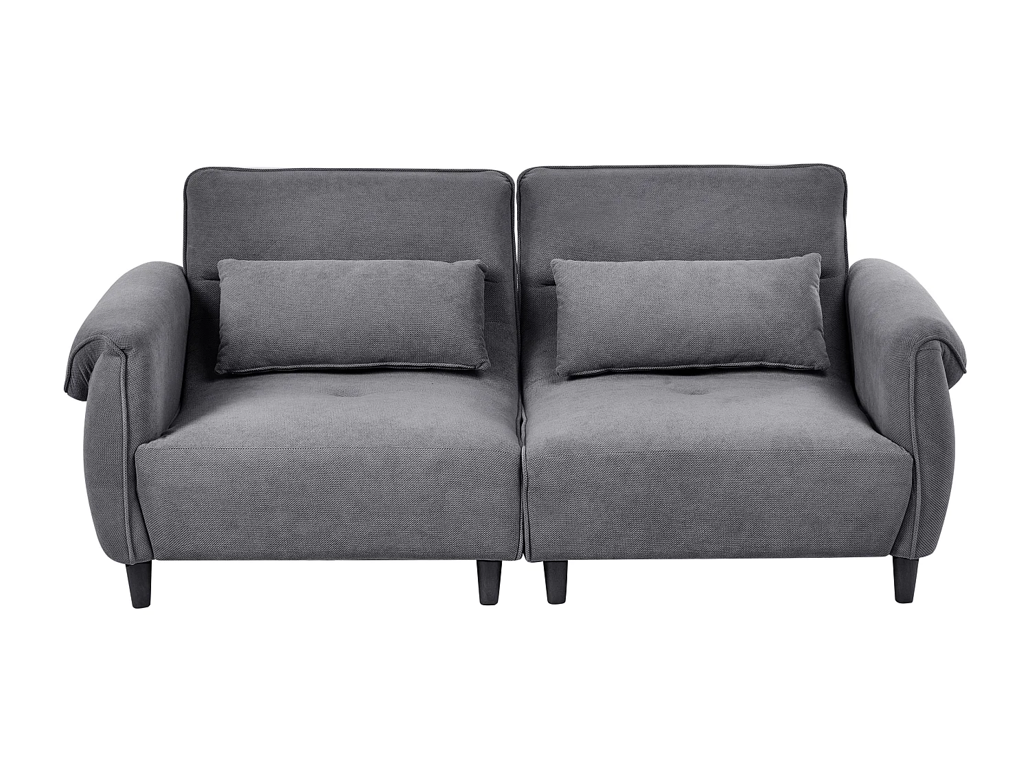 Canapé 3 places WETLAN Tissu Gris foncé