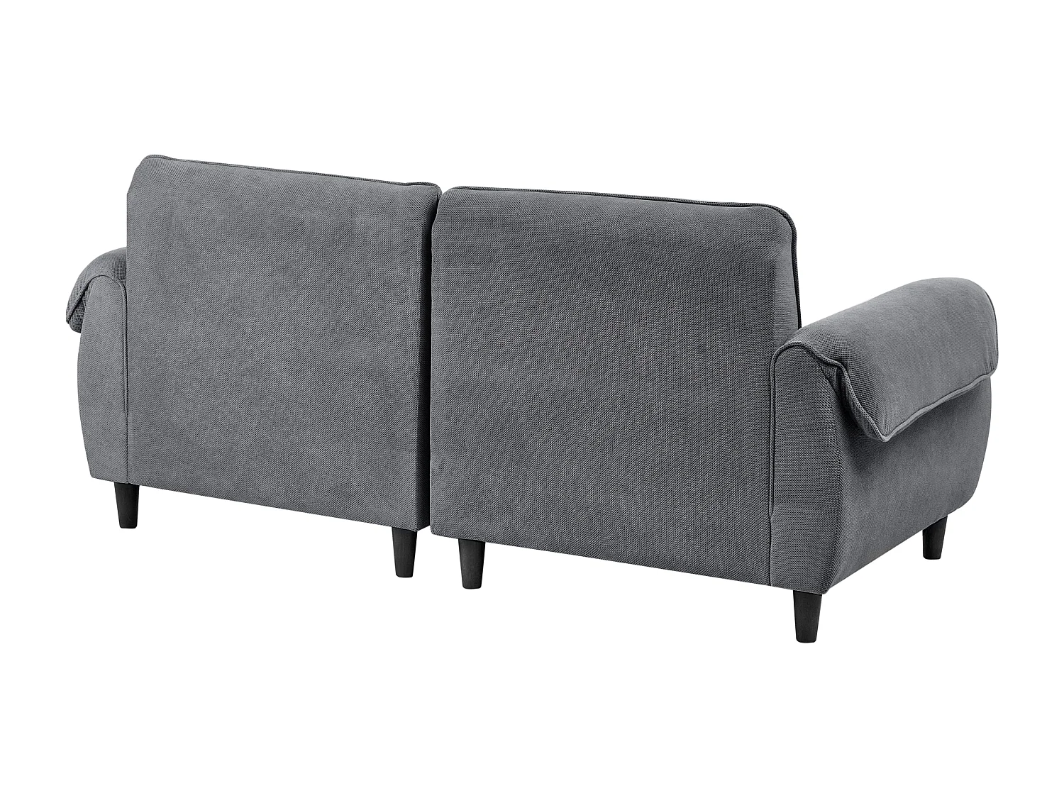 Canapé 3 places WETLAN Tissu Gris foncé