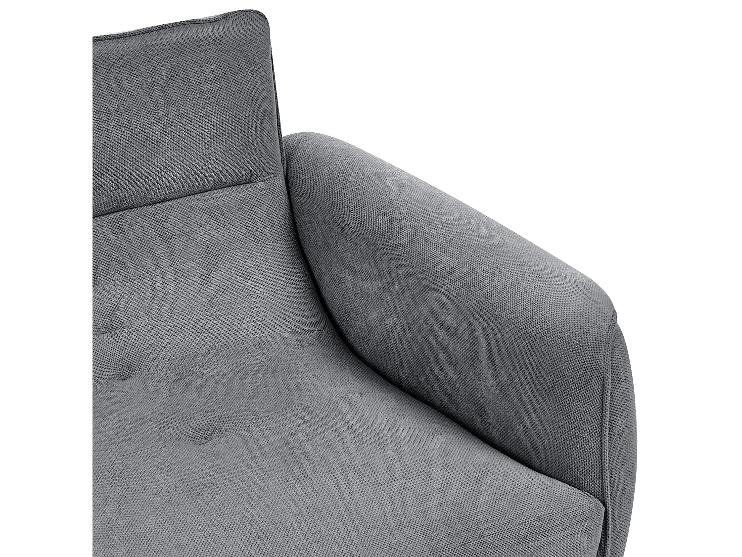 Canapé 3 places WETLAN Tissu Gris foncé