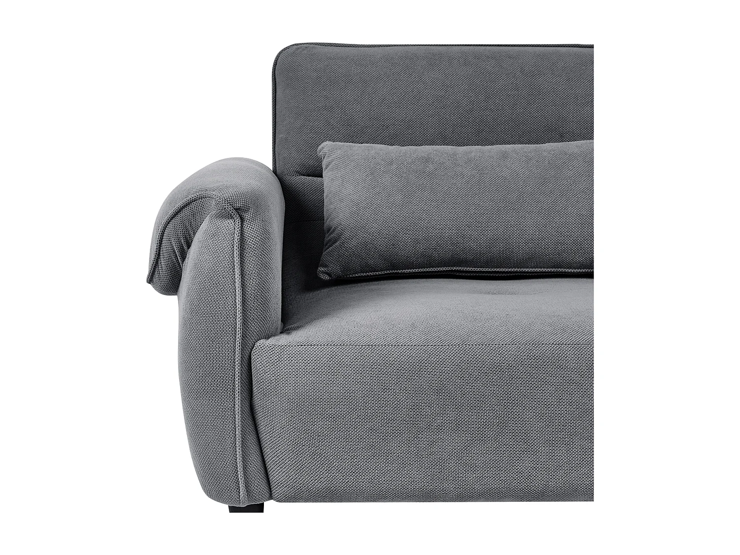 Canapé 3 places WETLAN Tissu Gris foncé