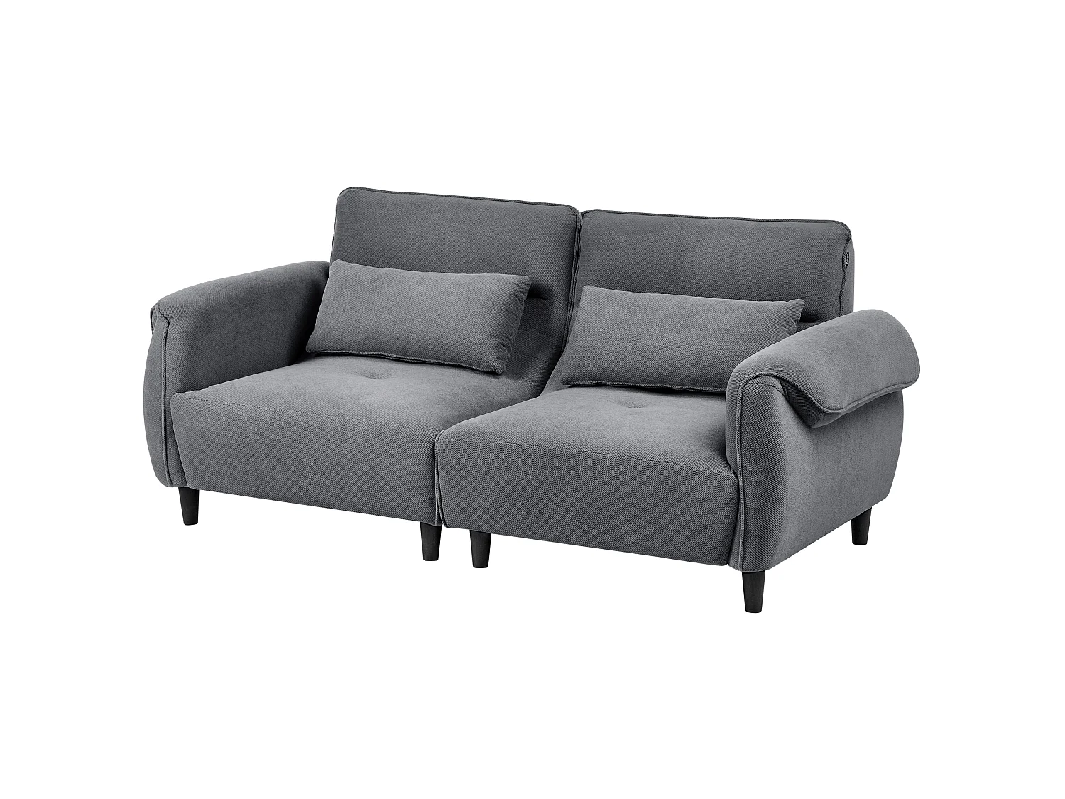 Sofa 3 Seater WETLAN Fabric Dark Grey