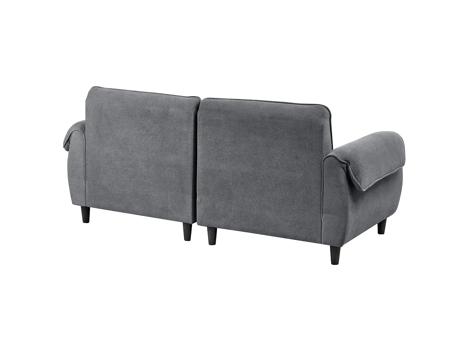 Sofa 3 Seater WETLAN Fabric Dark Grey