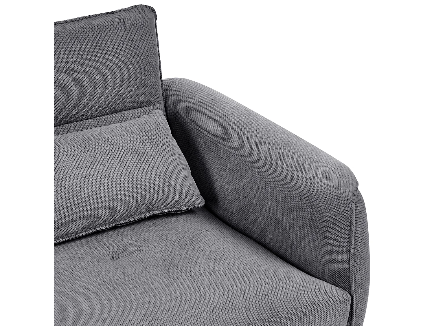 Sofa 3 Seater WETLAN Fabric Dark Grey