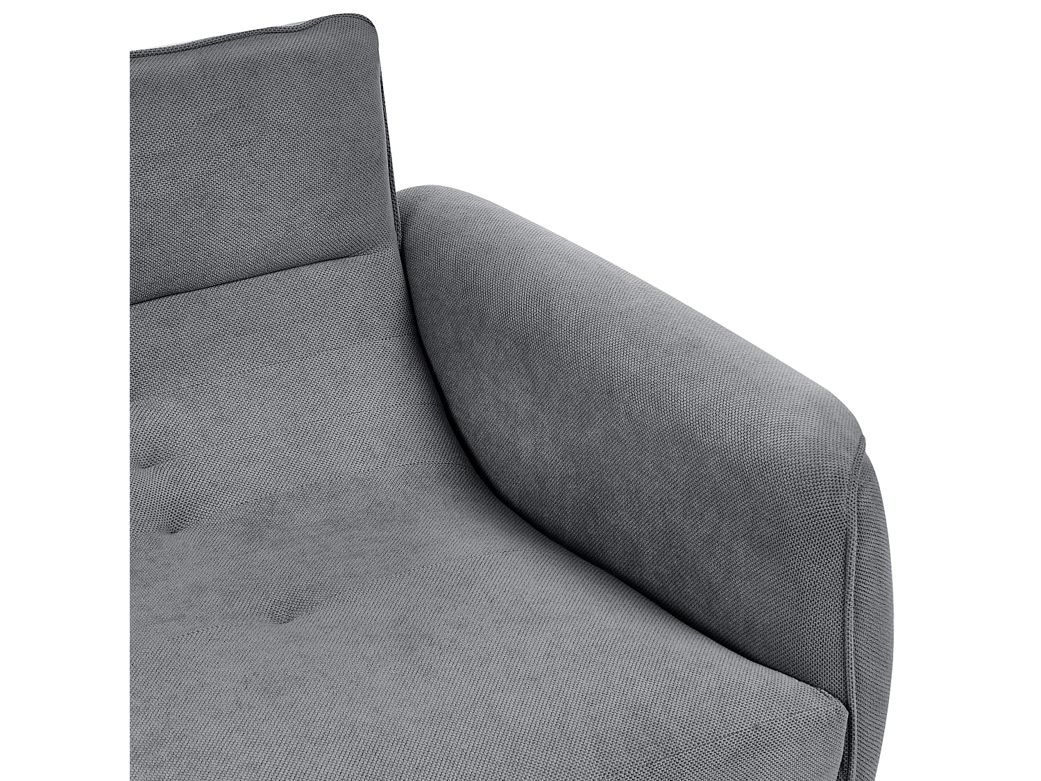 Sofa 3 Seater WETLAN Fabric Dark Grey