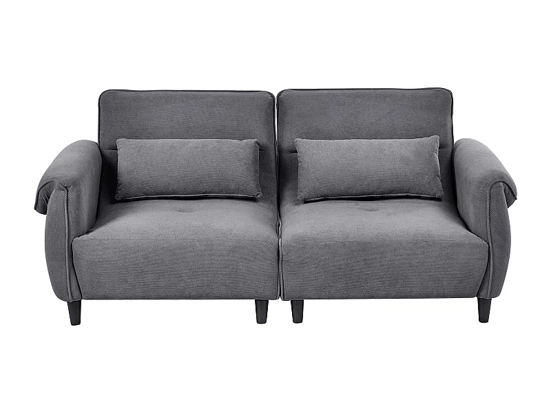 Canapé 3 places WETLAN Tissu Gris foncé