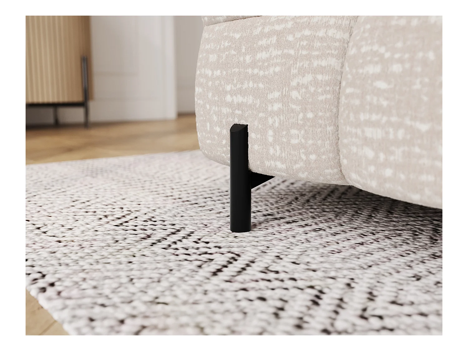 Schlafsofa/Stoffbezug/Schlaffunktion/Beige