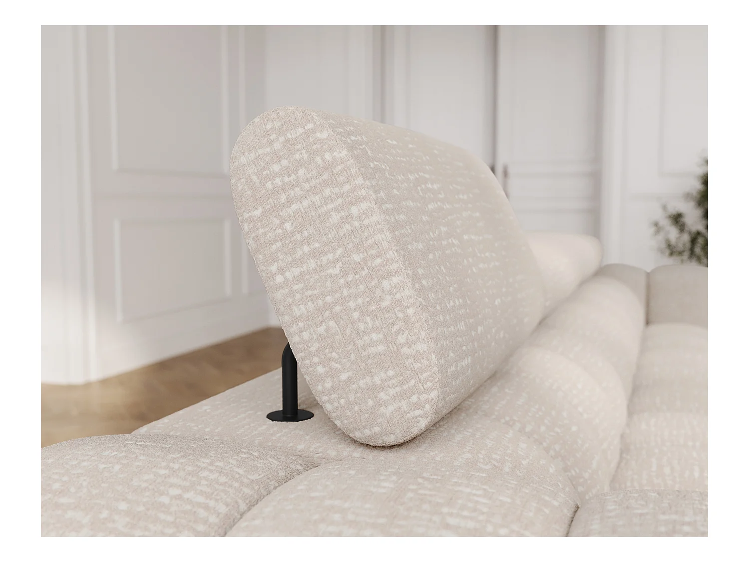 Schlafsofa/Stoffbezug/Schlaffunktion/Beige