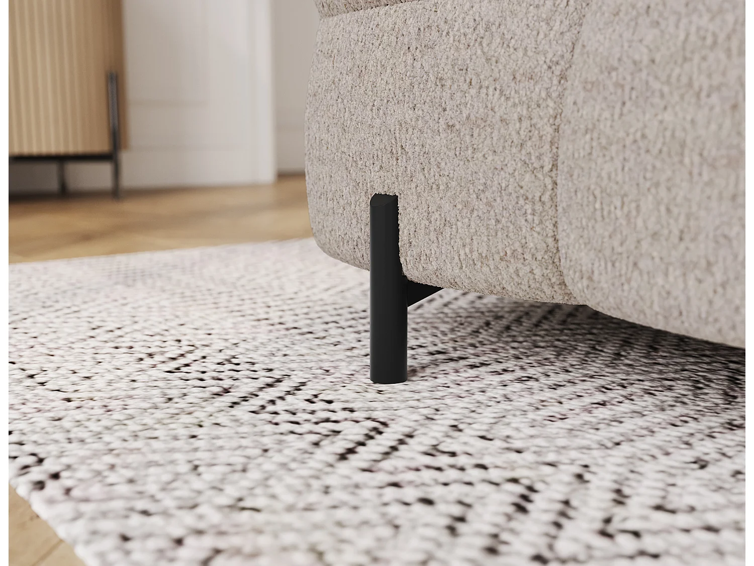 Divano/rivestimento tessuto Maxim bouclé beige