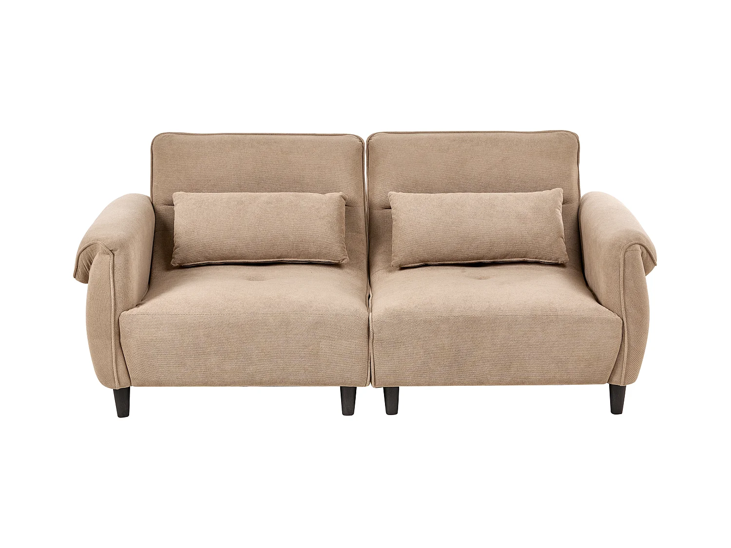 Canapé 3 places WETLAN Tissu Marron clair