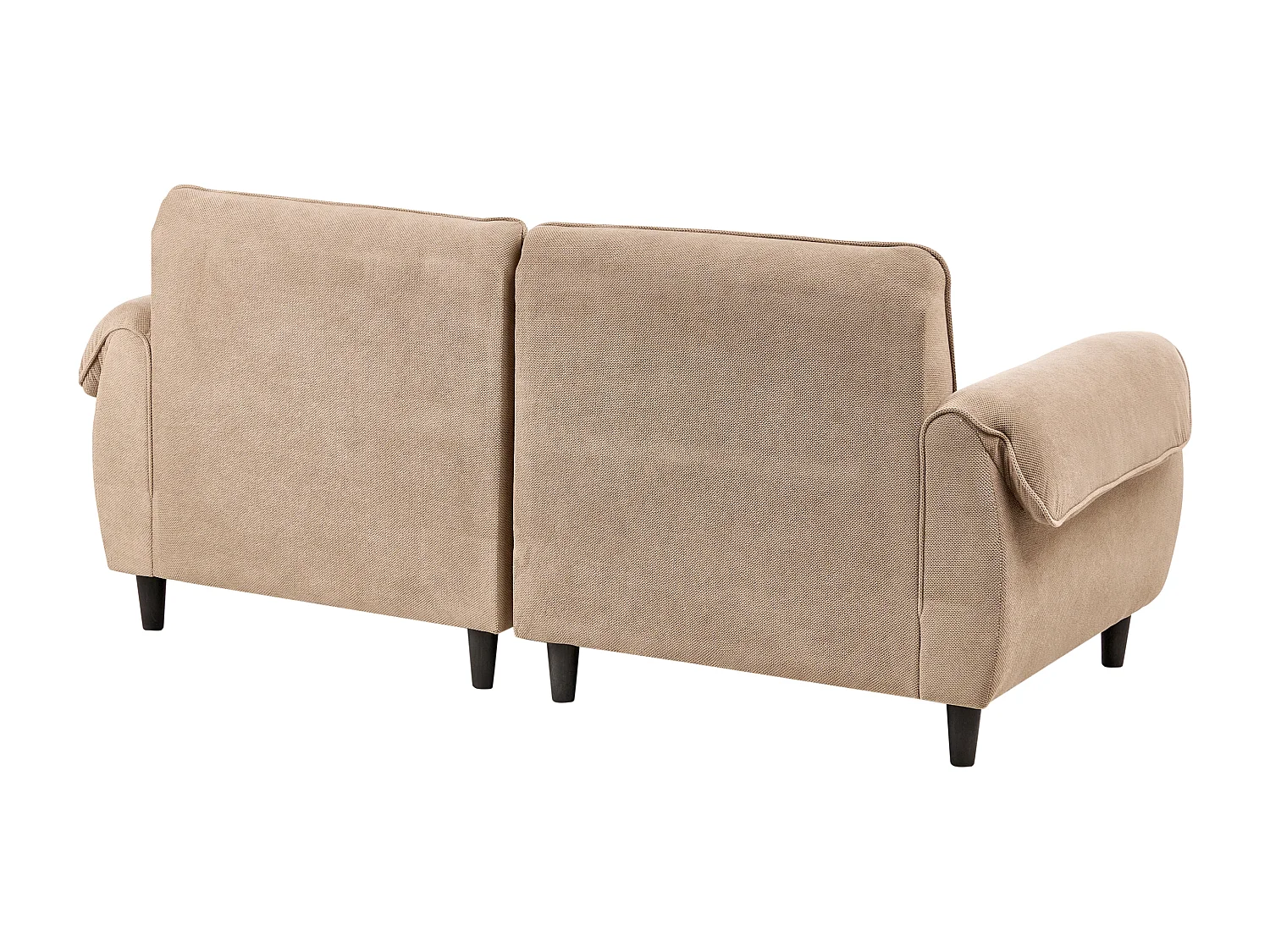 Canapé 3 places WETLAN Tissu Marron clair