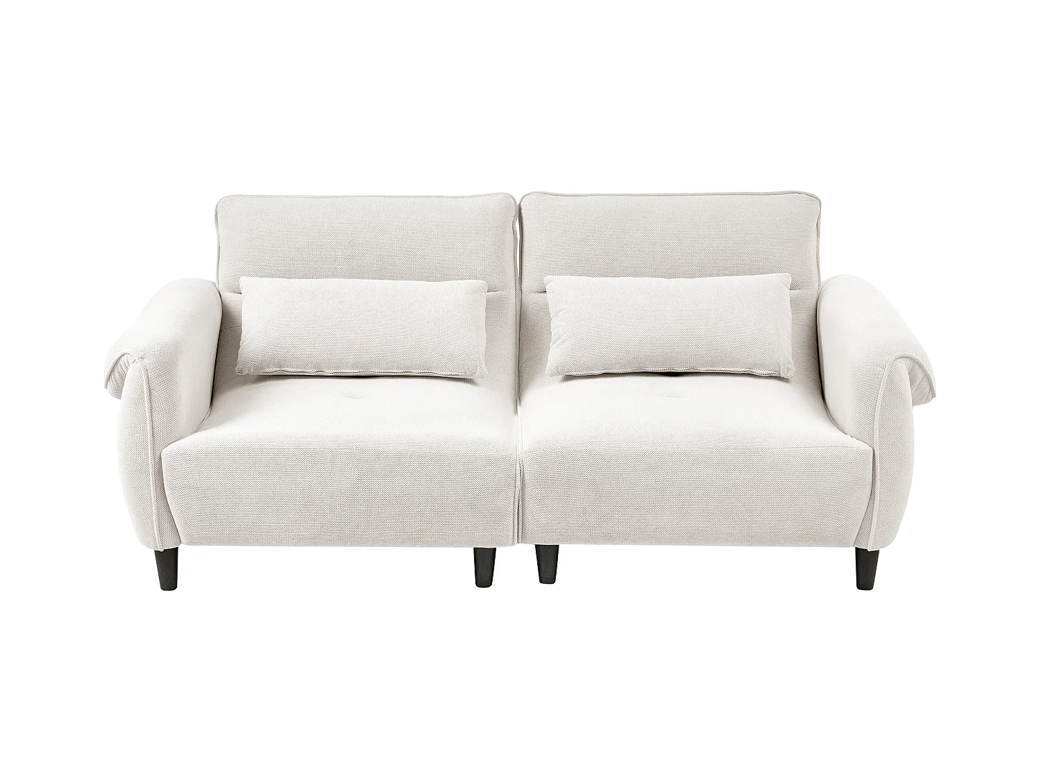 Canapé 3 places WETLAN Tissu Blanc cassé