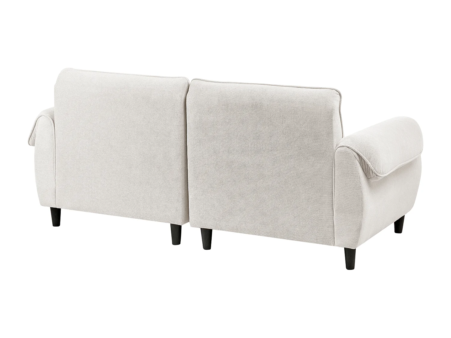 Canapé 3 places WETLAN Tissu Blanc cassé