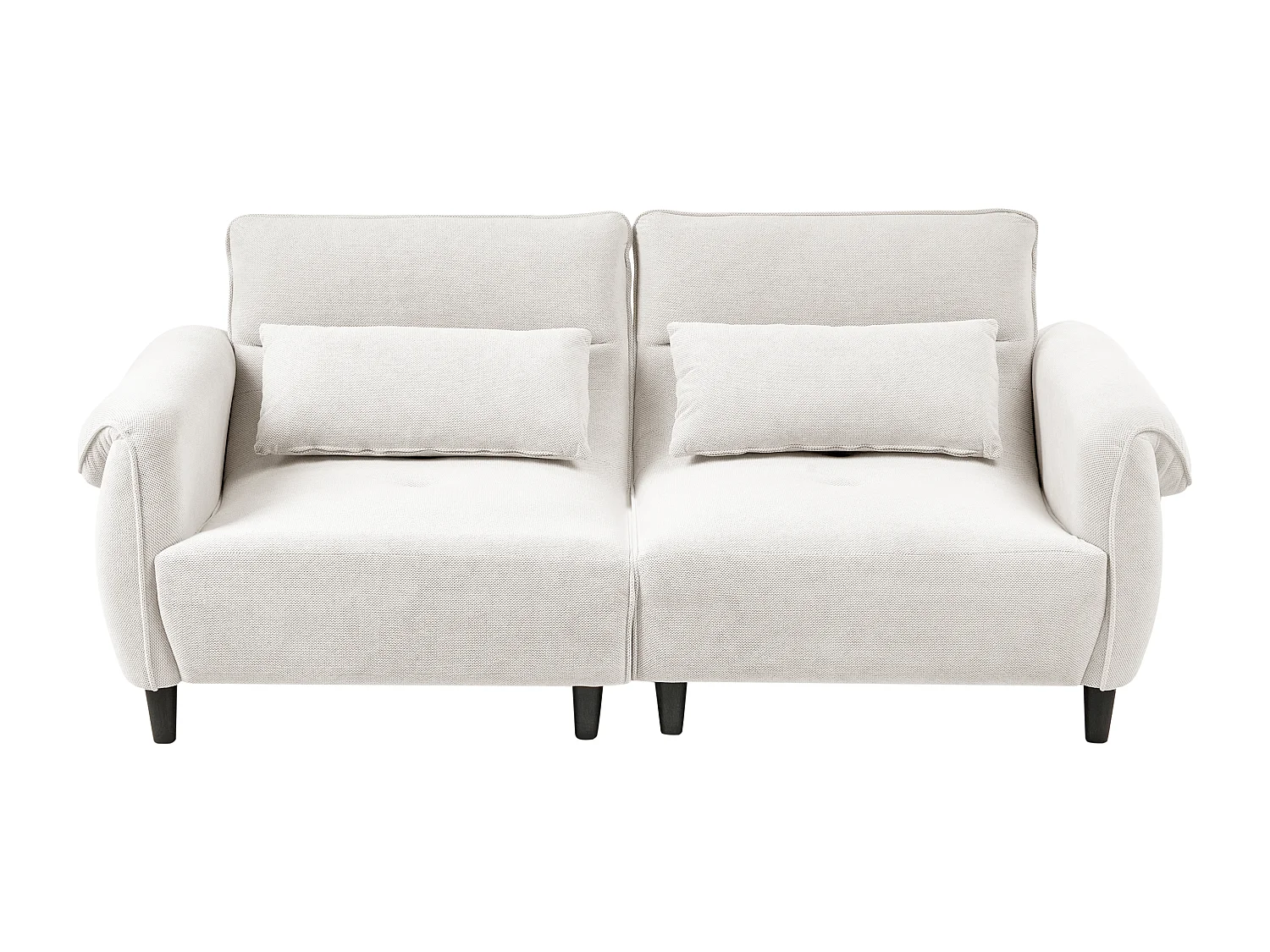 Canapé 3 places WETLAN Tissu Blanc cassé