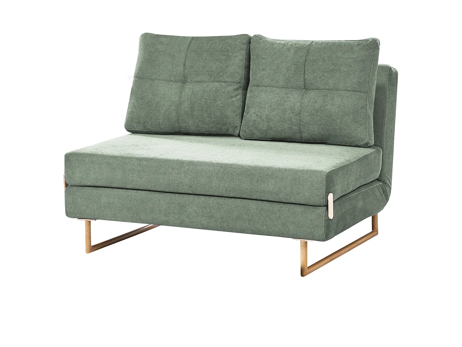 Sofa Bed 2 Seater JERSLEV Fabric Light Green