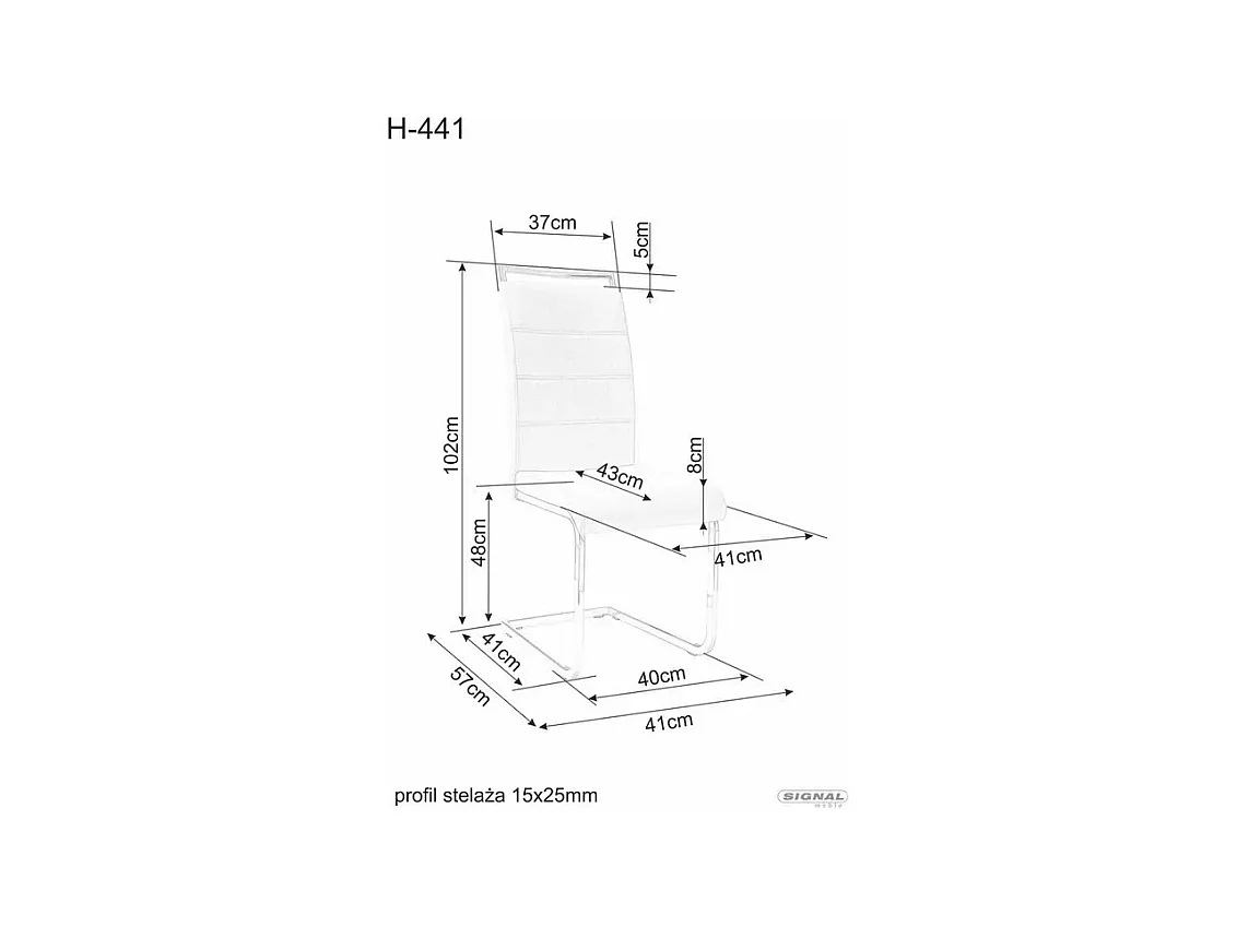 Sedia H441/Rivestimento in tessuto di velluto e metallo/Nero