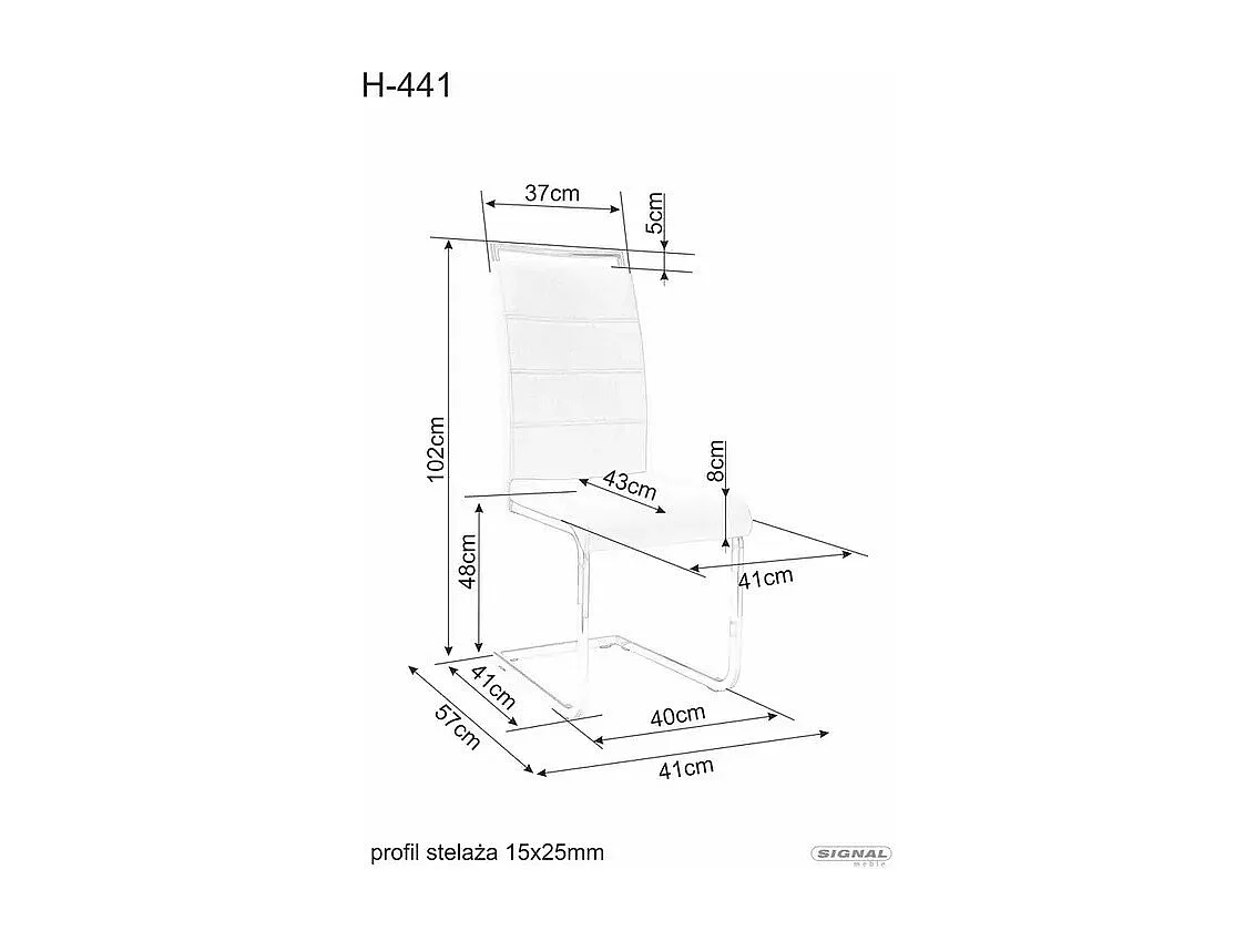 Sedia H441/Rivestimento in tessuto di velluto e metallo/Nero