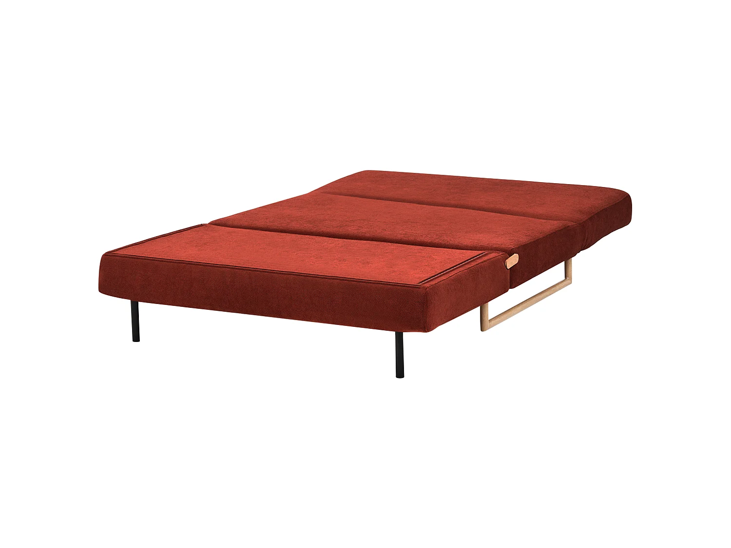 Sofa Bed 2 Seater JERSLEV Fabric Red