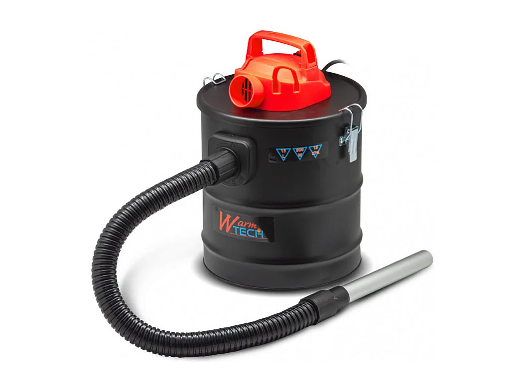 Vide-cendres Warm Tech 800 W, 15 L, 15 kPa avec soufflerie et filtre HEPA