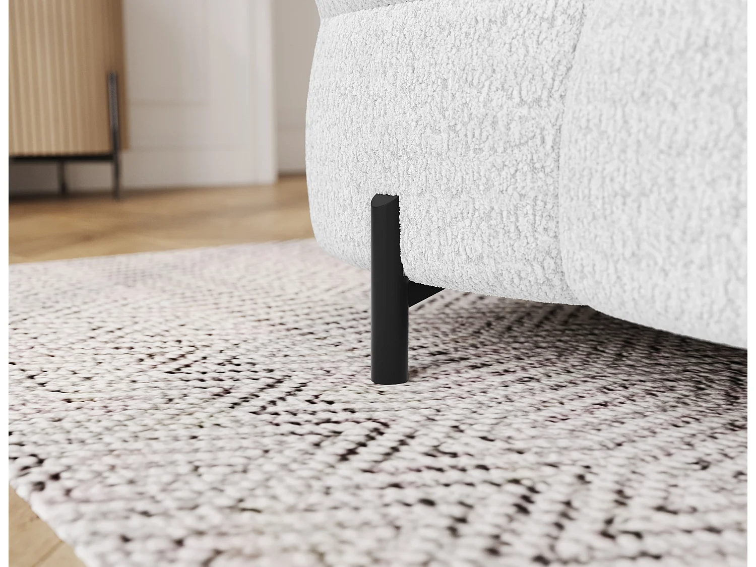 Schlafsofa/Stoffbezug/Schlaffunktion/Weiss