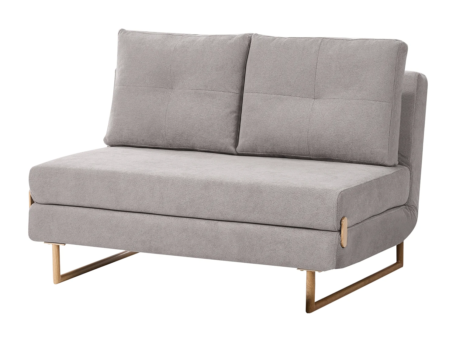 Canapé-lit 2 places JERSLEV Tissu Gris
