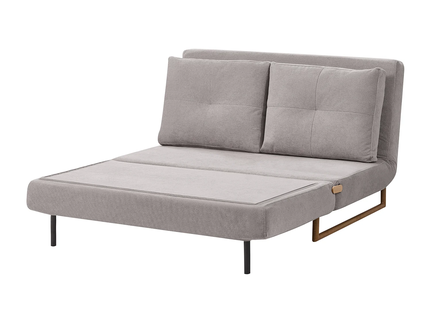 Canapé-lit 2 places JERSLEV Tissu Gris