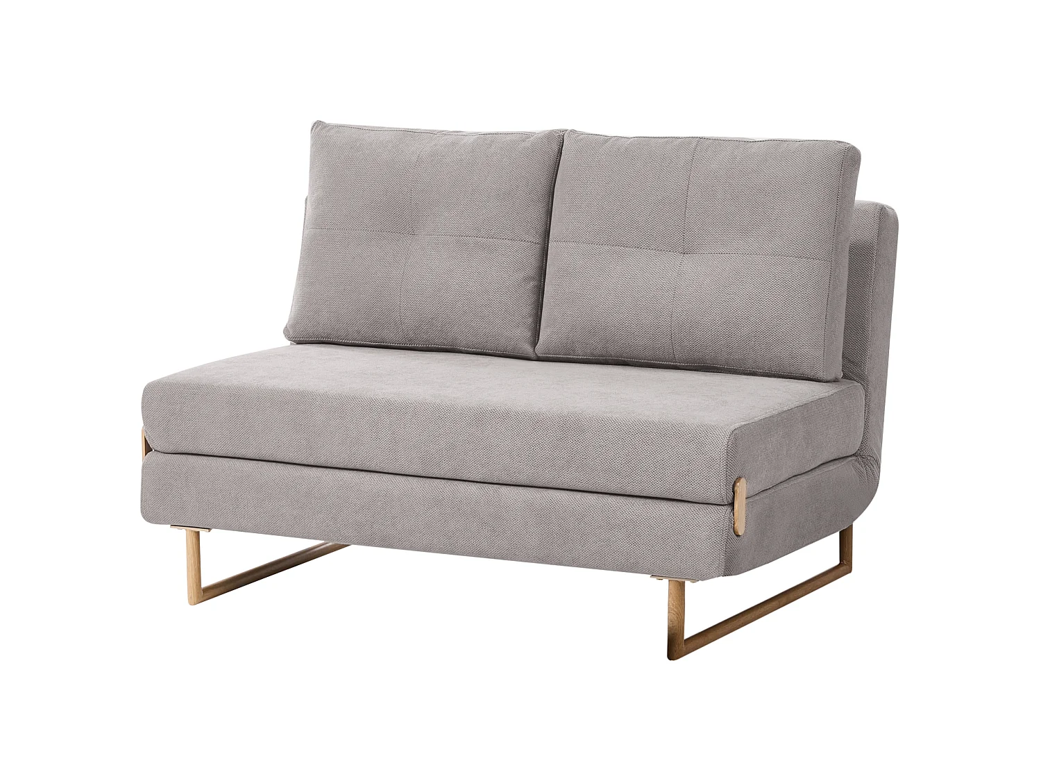 Sofa Bed 2 Seater JERSLEV Fabric Grey