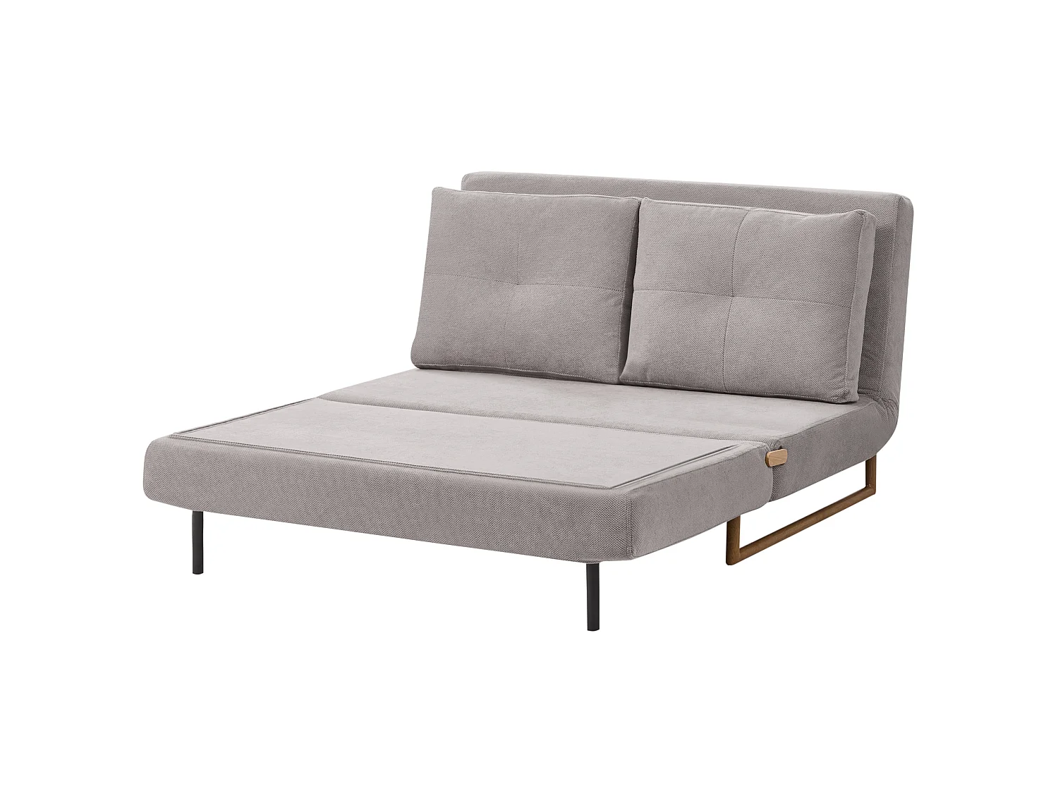 Sofa Bed 2 Seater JERSLEV Fabric Grey