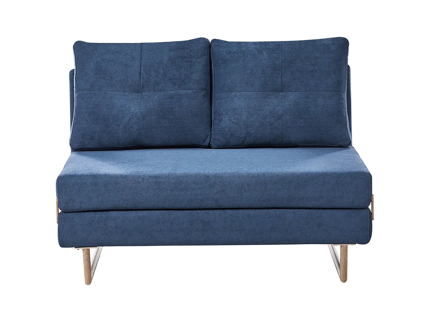 Canapé-lit 2 places JERSLEV Tissu Bleu
