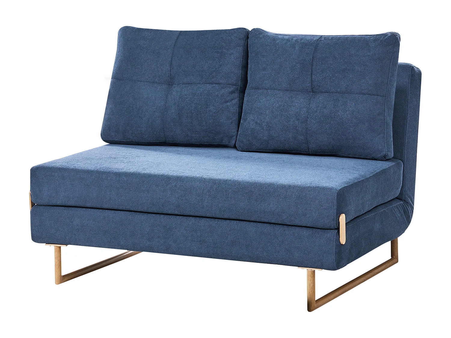 Canapé-lit 2 places JERSLEV Tissu Bleu