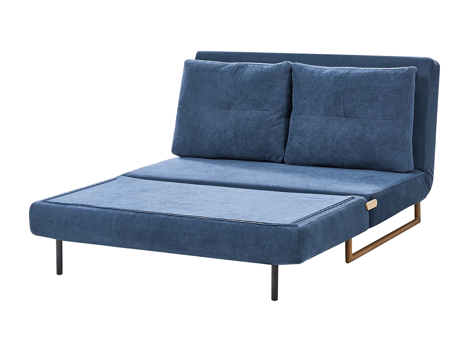 Canapé-lit 2 places JERSLEV Tissu Bleu