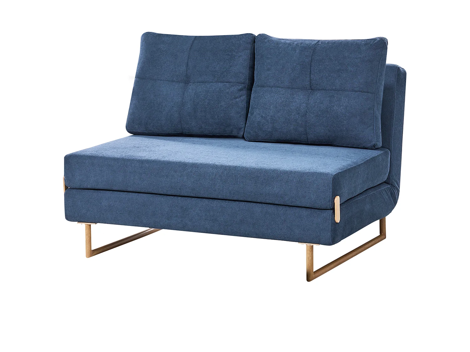 Sofa Bed 2 Seater JERSLEV Fabric Blue