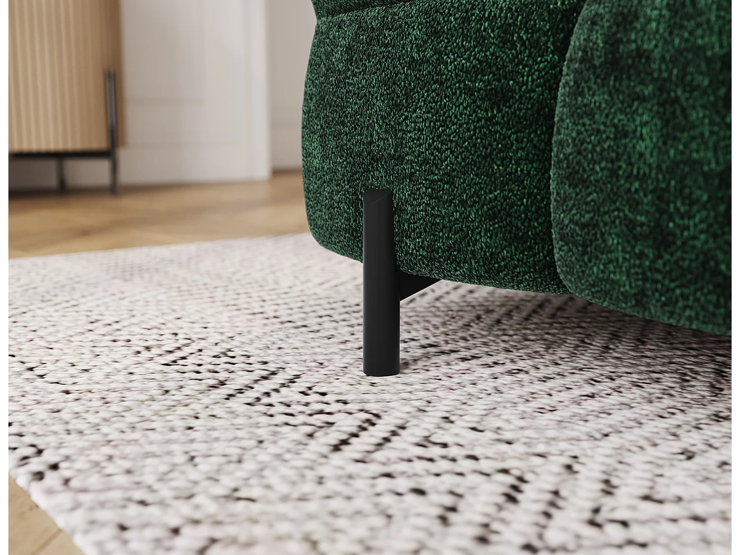 Canapé-lit/revêtement en tissu/fonction couchage/Vert