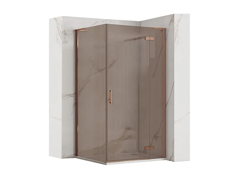 Cabine De Douche Rea Hugo 100X80 Brush Copper