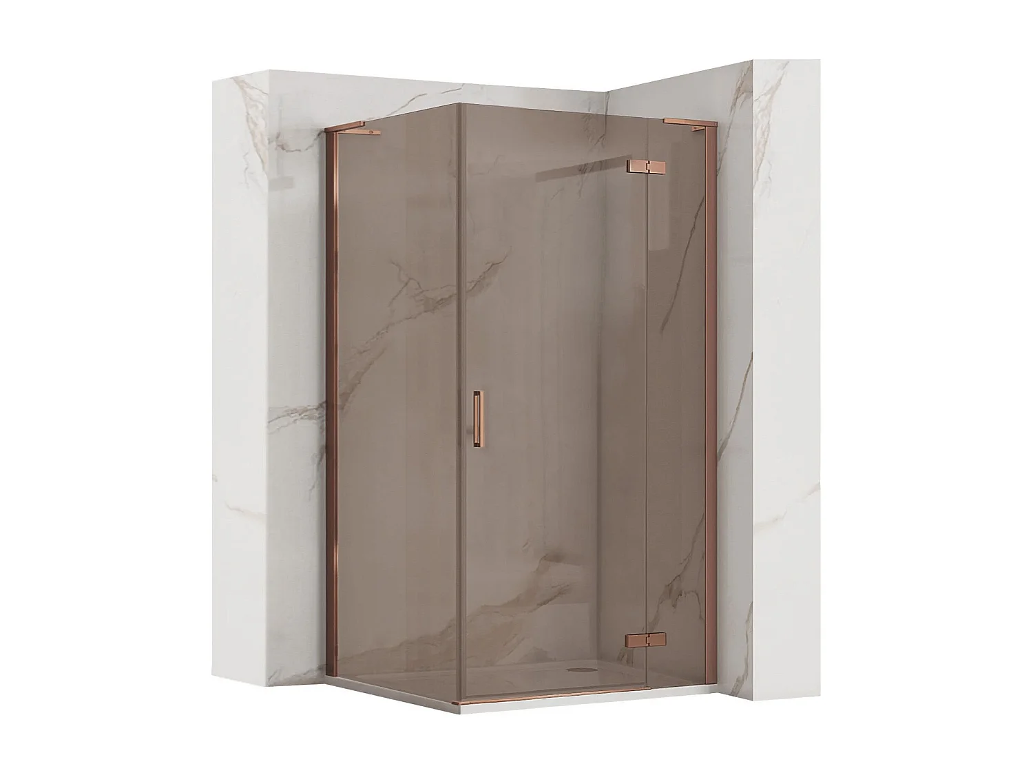 Cabine De Douche Rea Hugo 90X90 Brush Copper