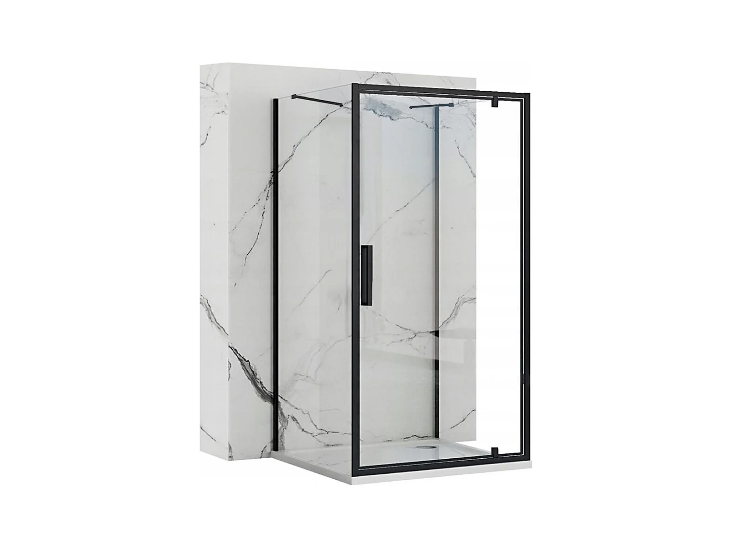 Cabine De Douche Rea Rapid Swing 80x80 Black