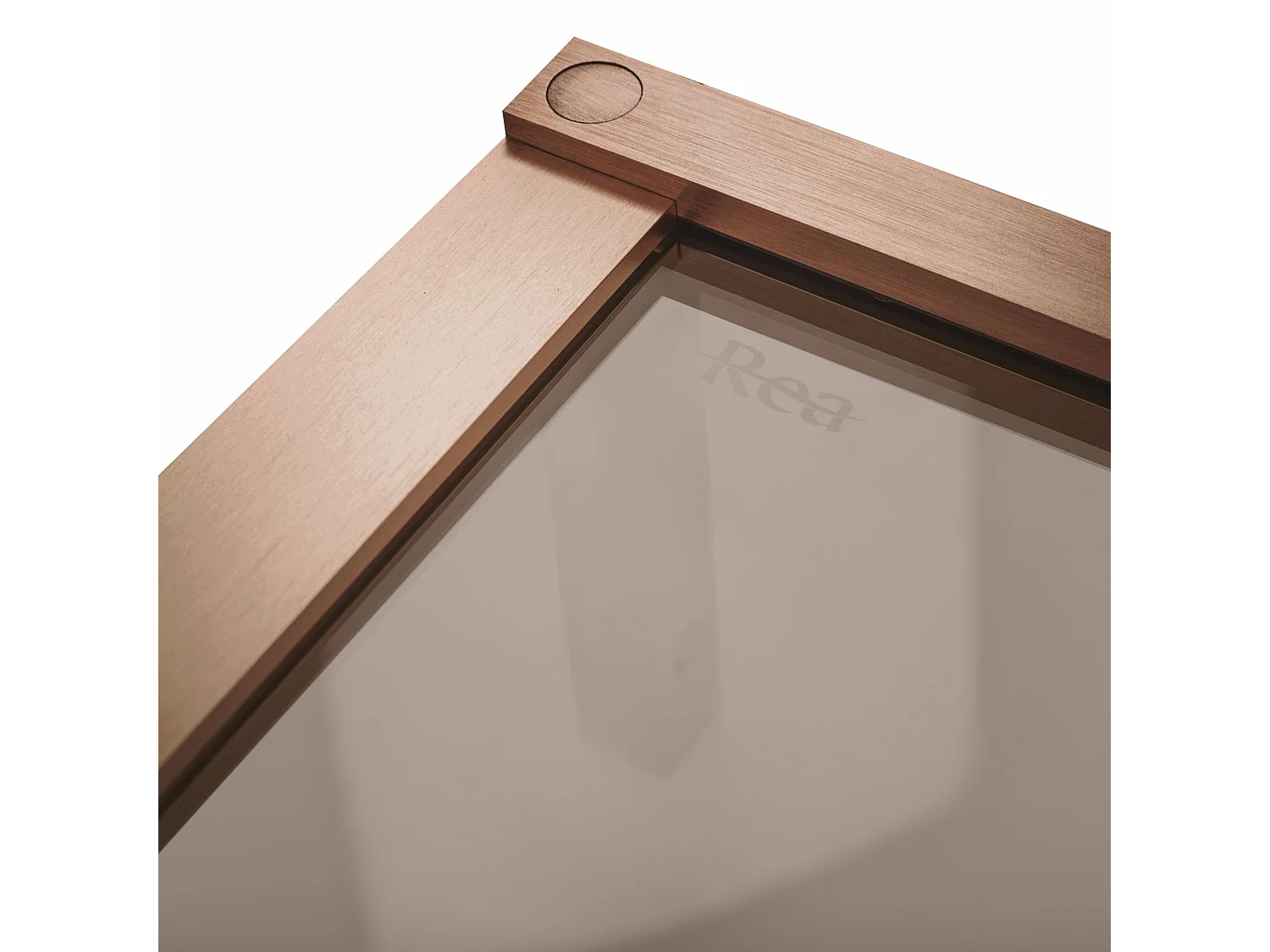 Cabine De Douche Rea Hugo Double 80X90 Brush Copper