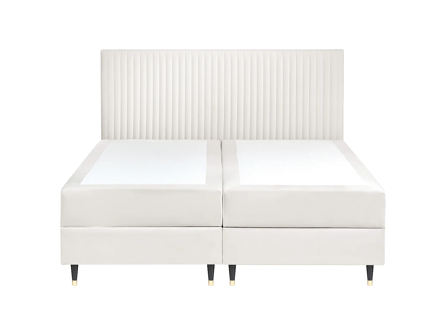 Divan Bed with Storage DAME Velvet Off-White 180 x 200 cm (EU Super King)