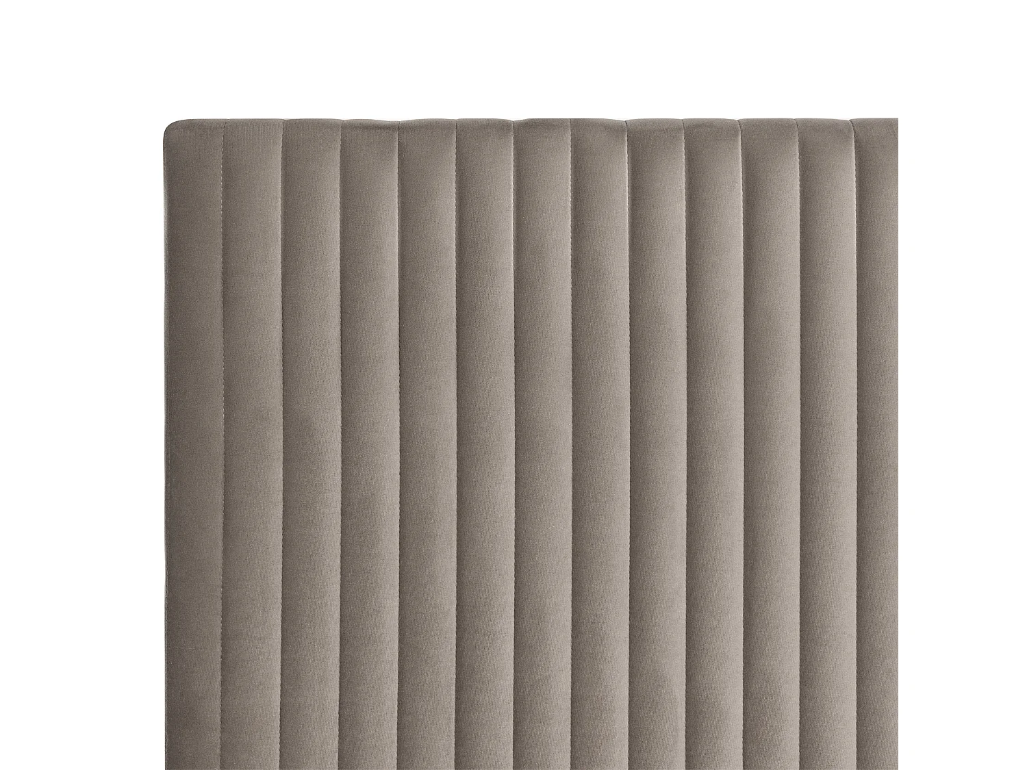 Lit boxspring avec rangement Velours DAME 180 x 200 cm Taupe