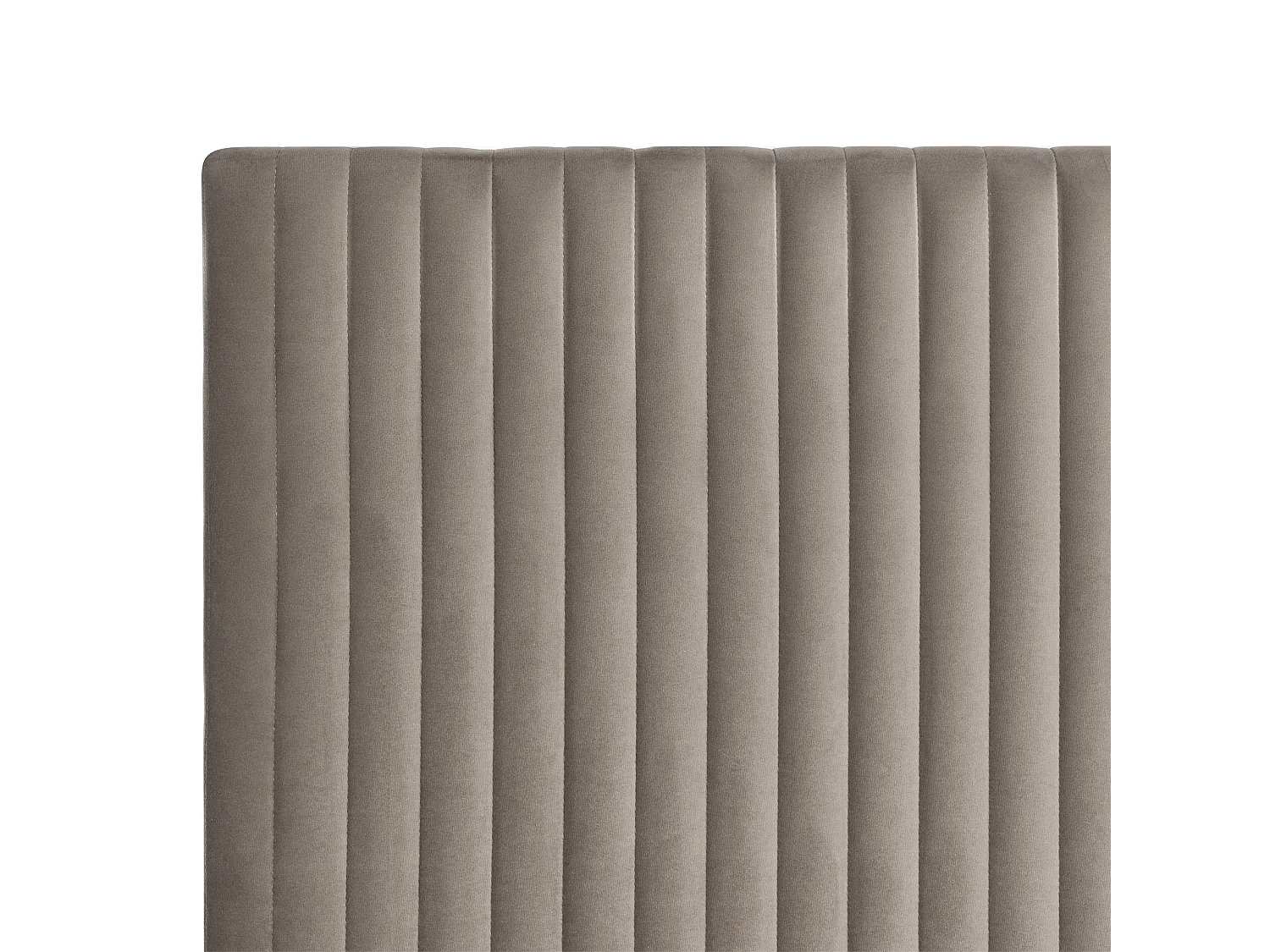 Lit boxspring avec rangement Velours DAME 180 x 200 cm Taupe