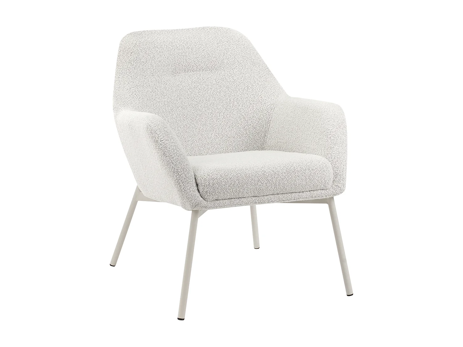 Fauteuil JABRO Tissu Blanc cassé