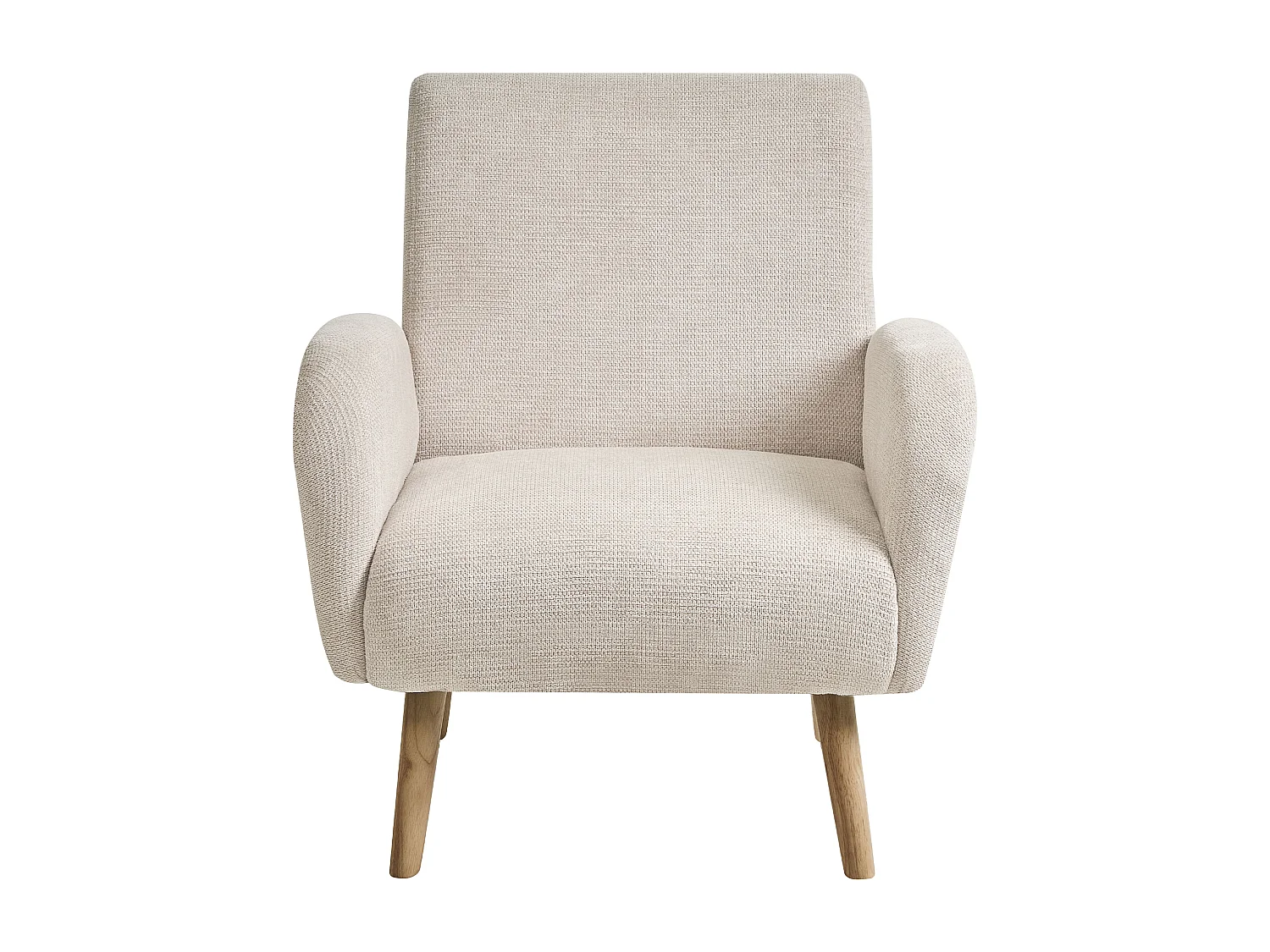 Fauteuil PLASSEN Tissu Beige clair