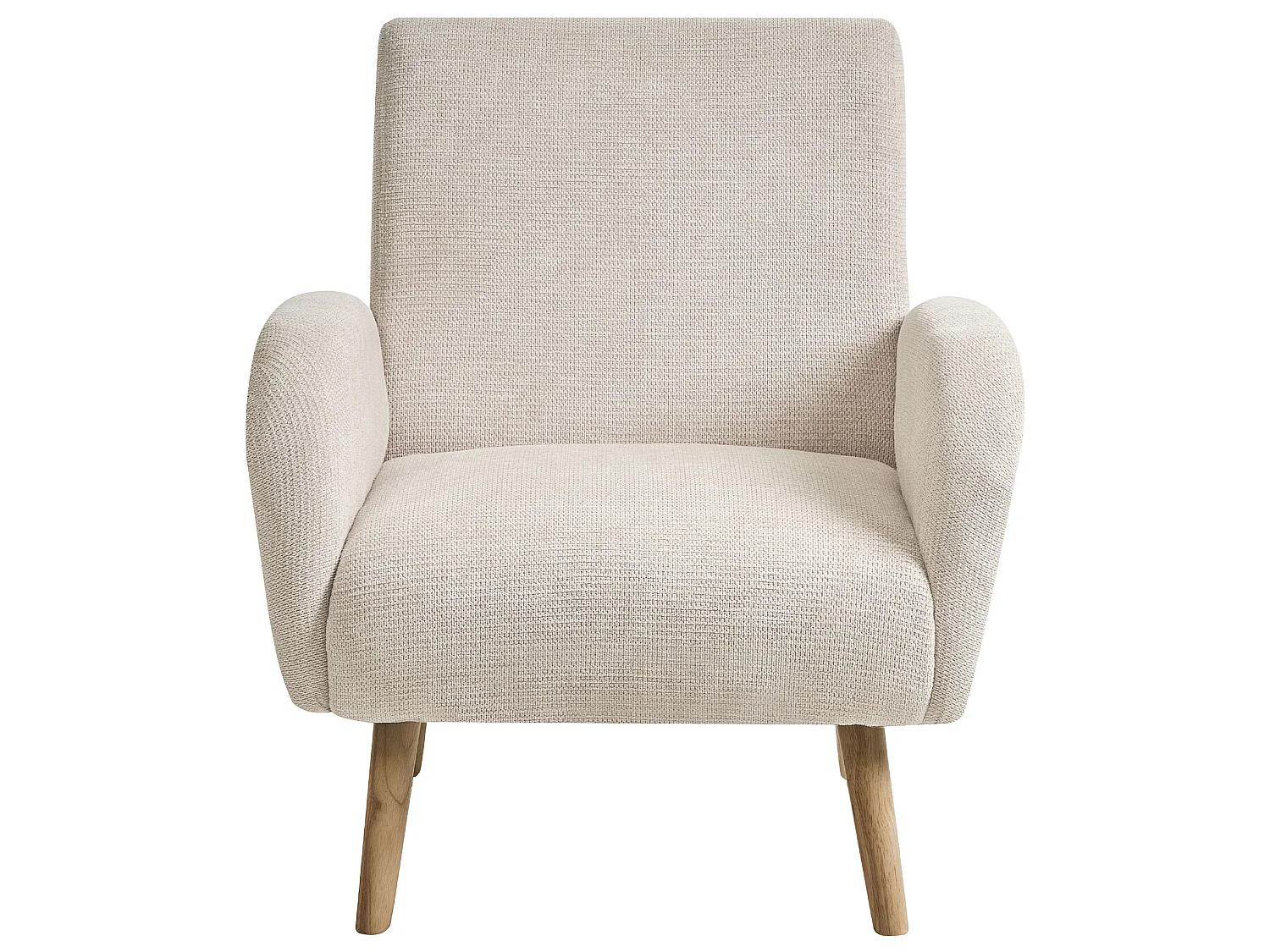 Armchair PLASSEN Fabric Light Beige